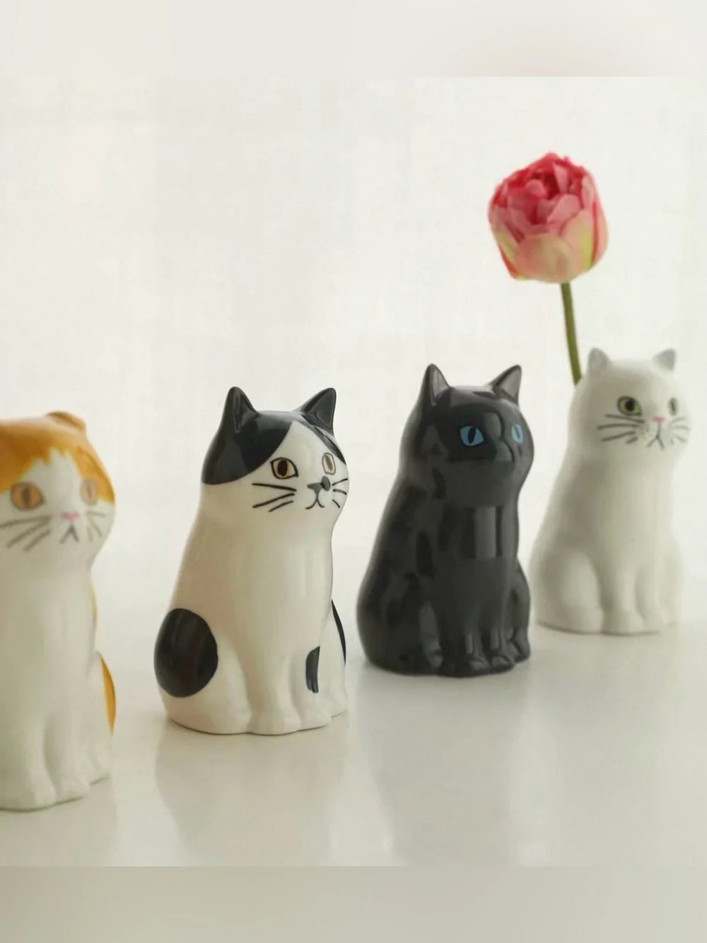Cat flower vase & Pen Stand, kitty decor home decor cat pitcher - Picture 2 of 6